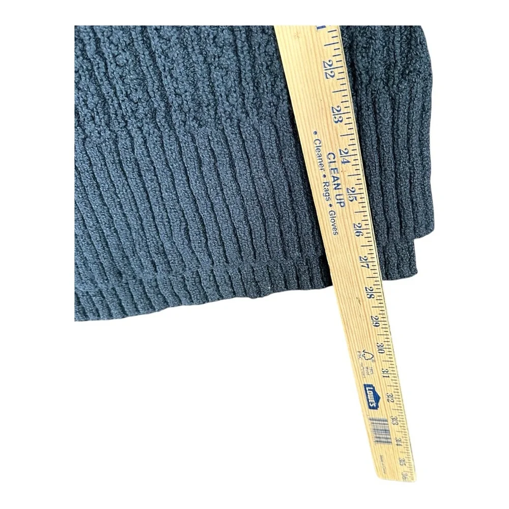Hollister Women’s S Small Navy Sleeveless Turtleneck Tank Y2K Cozy Knit Boho